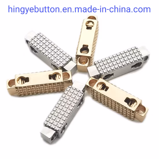 Kordelstopper aus Metall, Zinklegierung, Kordelzug, Kordelverschluss, Endverschluss für Bekleidungszubehör