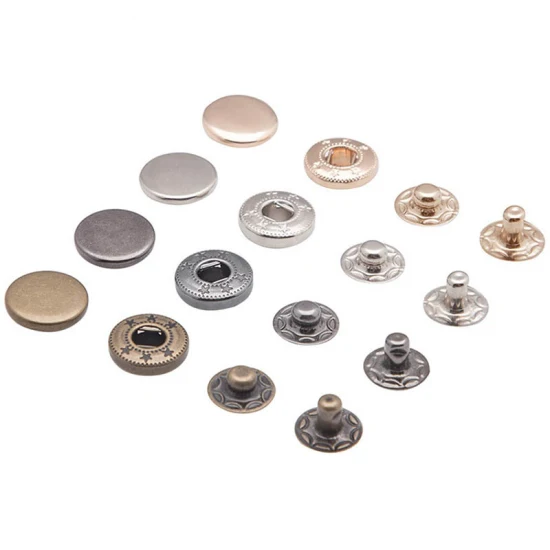Akzeptieren Sie den kundenspezifischen Metall-Druckknopf für Lederbekleidungs-Druckknopf
