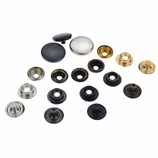 Akzeptieren Sie den kundenspezifischen Metall-Druckknopf für Lederbekleidungs-Druckknopf