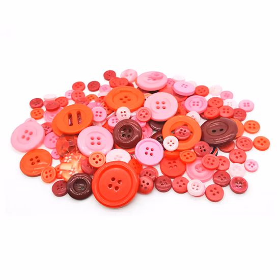 Fabrik maßgeschneiderte DIY bunte 4 Löcher Harz Shirt Fancy Kunststoffknopf zum Nähen von Kleidung